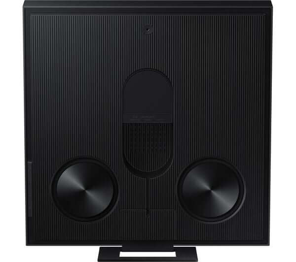 SAMSUNG MUSIC FRAME HW-LS60D WIRELESS MULTI-ROOM SPEAKER AMAZON ALEXA BLACK NEW back view.