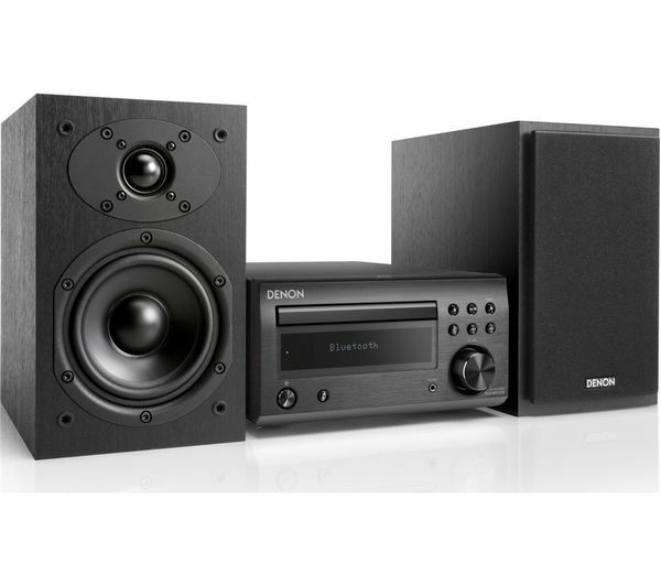 DENON DM-41DAB WIRELESS TRADITIONAL HI-FI STEREO SYSTEM DAB+ BLUETOOTH BLACK NEW