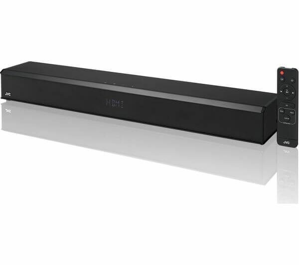 JVC TH-D131B 2.1 WIRELESS BLUETOOTH 120W COMPACT SOUNDBAR BUILT-IN SUBWOOFER with remote control