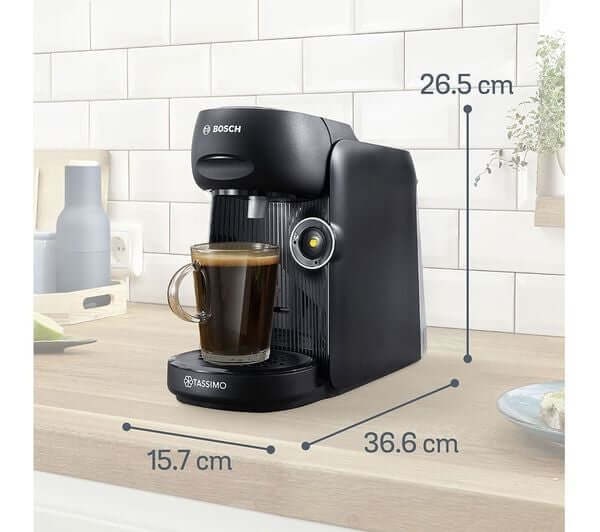 TASSIMO BY BOSCH FINESSE TAS162EGB 1400W POD COFFEE MACHINE 0.7 LITRE BLACK