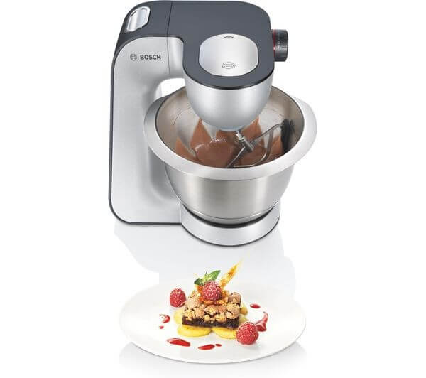 BOSCH CreationLine MUM59340GB 7 IN 1 STAND MIXER 1000W 3.9L ANTHRACITE & SILVER