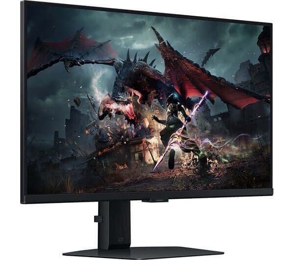 SAMSUNG ODYSSEY G5 LS27DG502 QUAD HD 27" IPS LCD GAMING MONITOR 1440P 180Hz HDMI with gaming scene