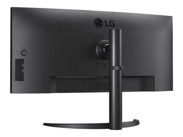 Back view of LG ULTRAWIDE 34WQ75C-B ULTRAWIDE 1440P CURVED 34" IPS LED MONITOR showcasing its sleek design.