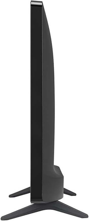 LG 24TQ520S 24" SMART HD READY LED TV MONITOR WIFI HDMI USB SPEAKERS side view showcasing slim design and stand.