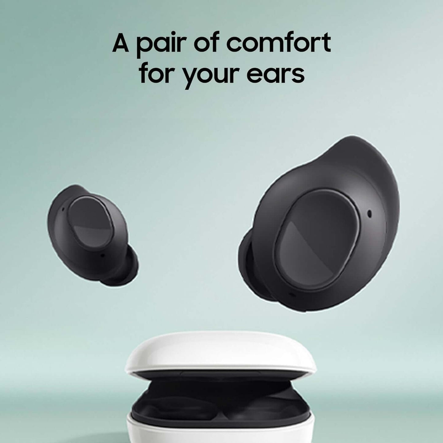 SAMSUNG GALAXY BUDS FE TRUE WIRELESS BLUETOOTH EARPHONES IPX2 BLACK SM-R400N