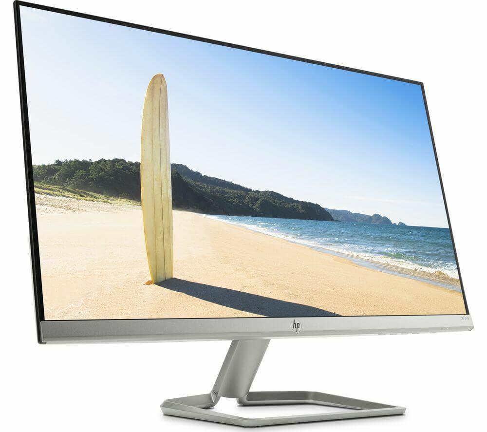 HP 27FW WITH AUDIO FULL HD 1920 x 1080p 27" IPS LCD 5MS MONITOR HDMI VGA WHITE