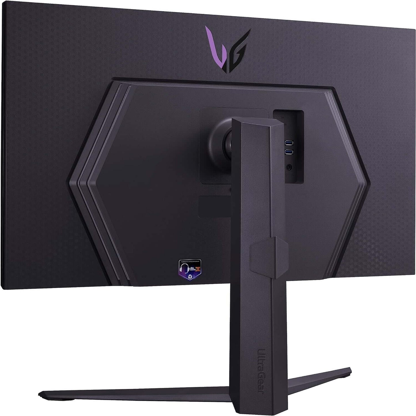 Back view of LG 32" GAMING MONITOR ULTRAGEAR 32GR93U 4K UHD 2160P IPS LCD 1MS HDMI showcasing its sleek design.