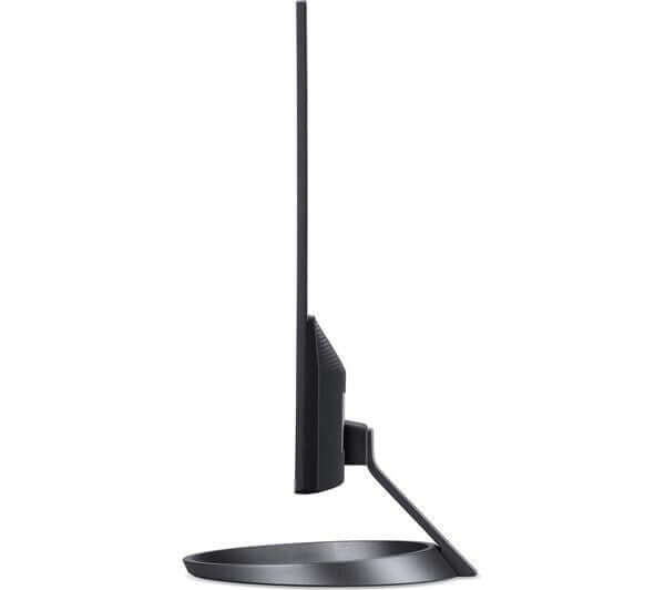Side profile of ACER Vero RL272Eyiiv 27" monitor showcasing its sleek design and slim profile in dark grey.