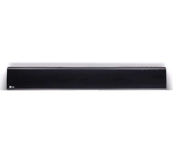 LG SQC1 2.1 Wireless Bluetooth Soundbar with modern design and compact profile.