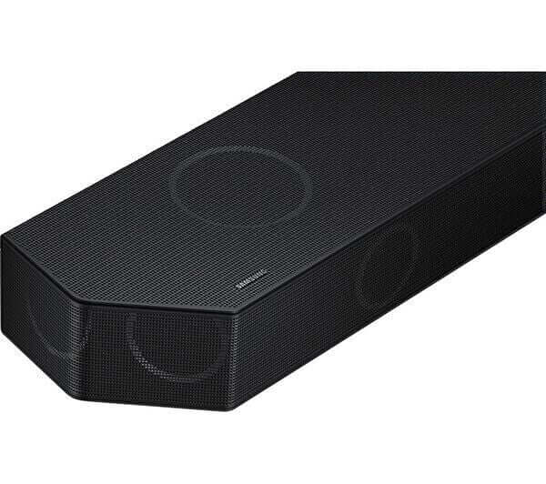 SAMSUNG HW-Q990D 11.1.4 Wireless Soundbar with Dolby Atmos and sleek black design.