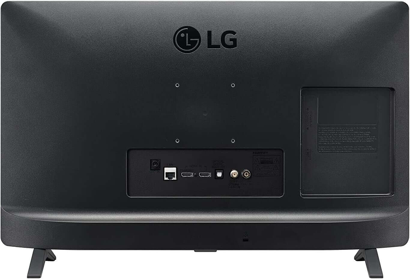 Back view of LG 24TQ520S 24" SMART HD READY LED TV MONITOR WIFI HDMI USB SPEAKERS showing ports and connections.