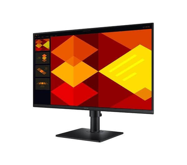 SAMSUNG ESSENTIAL S4 S40GD FULL HD 1080P 24" IPS LCD MONITOR 100HZ 5MS HDMI VGA showing vibrant colors on screen