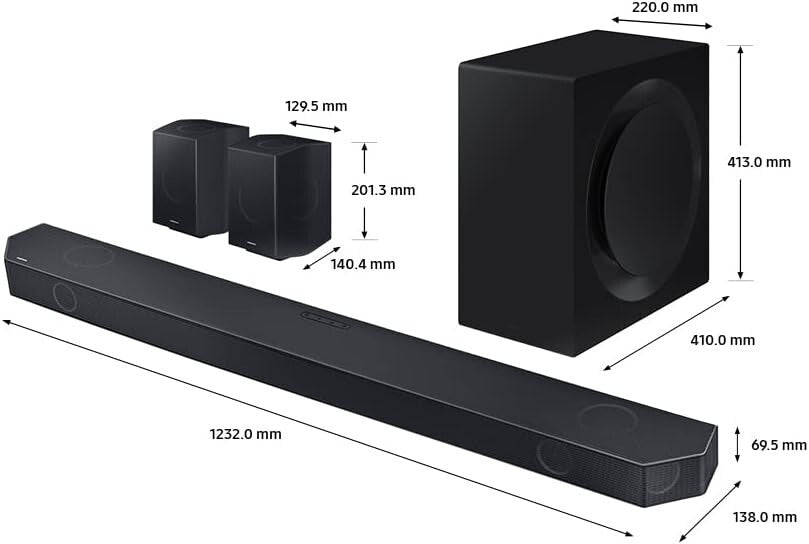 SAMSUNG HW-Q990C 11.1.4 WIRELESS 4K SOUNDBAR SUBWOOFER DOLBY ATMOS AMAZON ALEXA