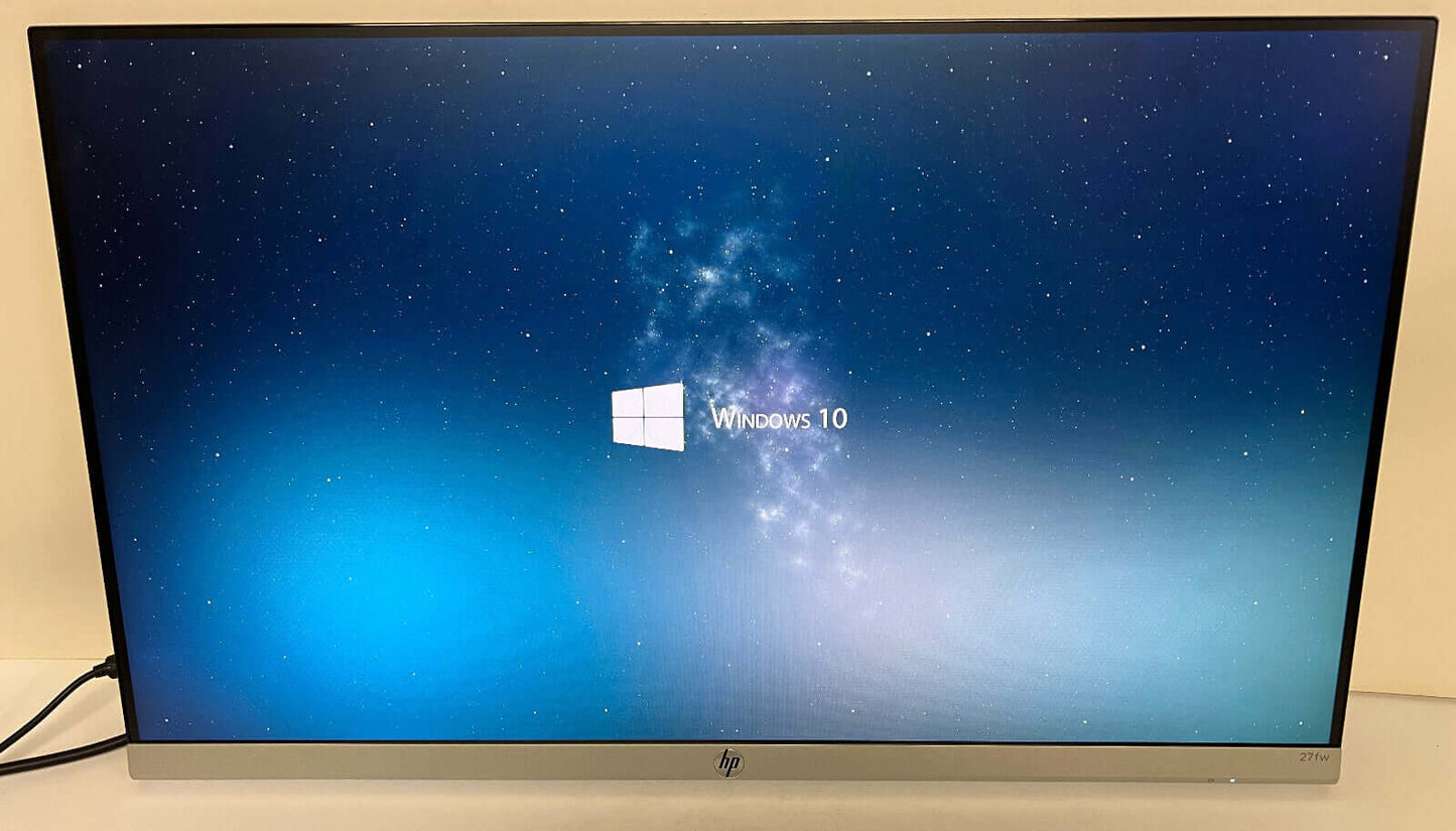 HP 27FW WITH AUDIO FULL HD 1920 x 1080p 27" IPS LCD 5MS MONITOR HDMI VGA WHITE