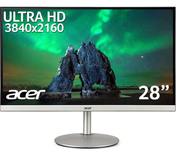 ACER CB282K 4K ULTRA HD 2160P 28" LED MONITOR 60HZ 4MS 1000:1 HDMI UM.PB2EE.004