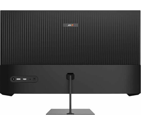 Back view of ADX A27H2G25 27" gaming monitor showcasing ports and sleek design.