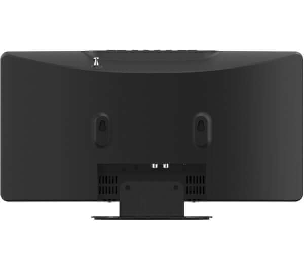 Back view of the JVC RD-D325B BLUETOOTH 10W FLAT PANEL HI-FI SYSTEM DAB+ FM RADIO CD PLAYER USB.