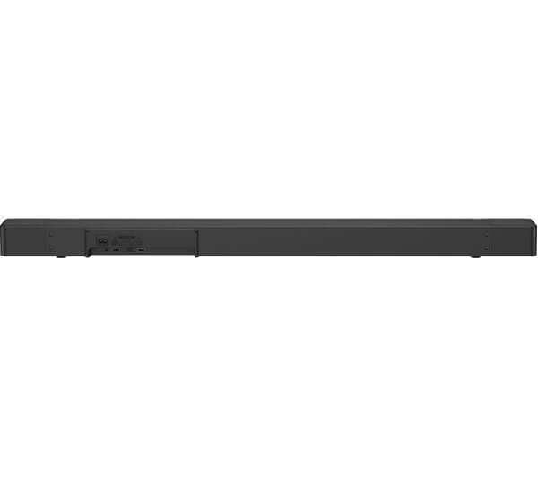 JVC TH-D565B SOUNDBAR 3.1.2 270W BUILT-IN SUBWOOFER BLUETOOTH DOLBY ATMOS HDMI - Side view of the soundbar.