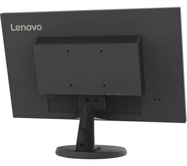 Back view of the Lenovo D24-40 23.8" Full HD LCD monitor showcasing its sleek design.