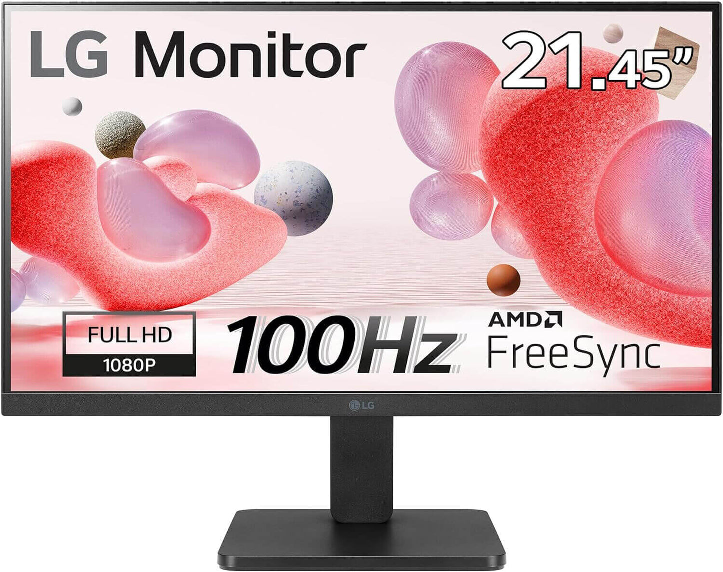 LG 21.45" Full HD Monitor with 100Hz refresh rate and AMD FreeSync for smooth visuals.