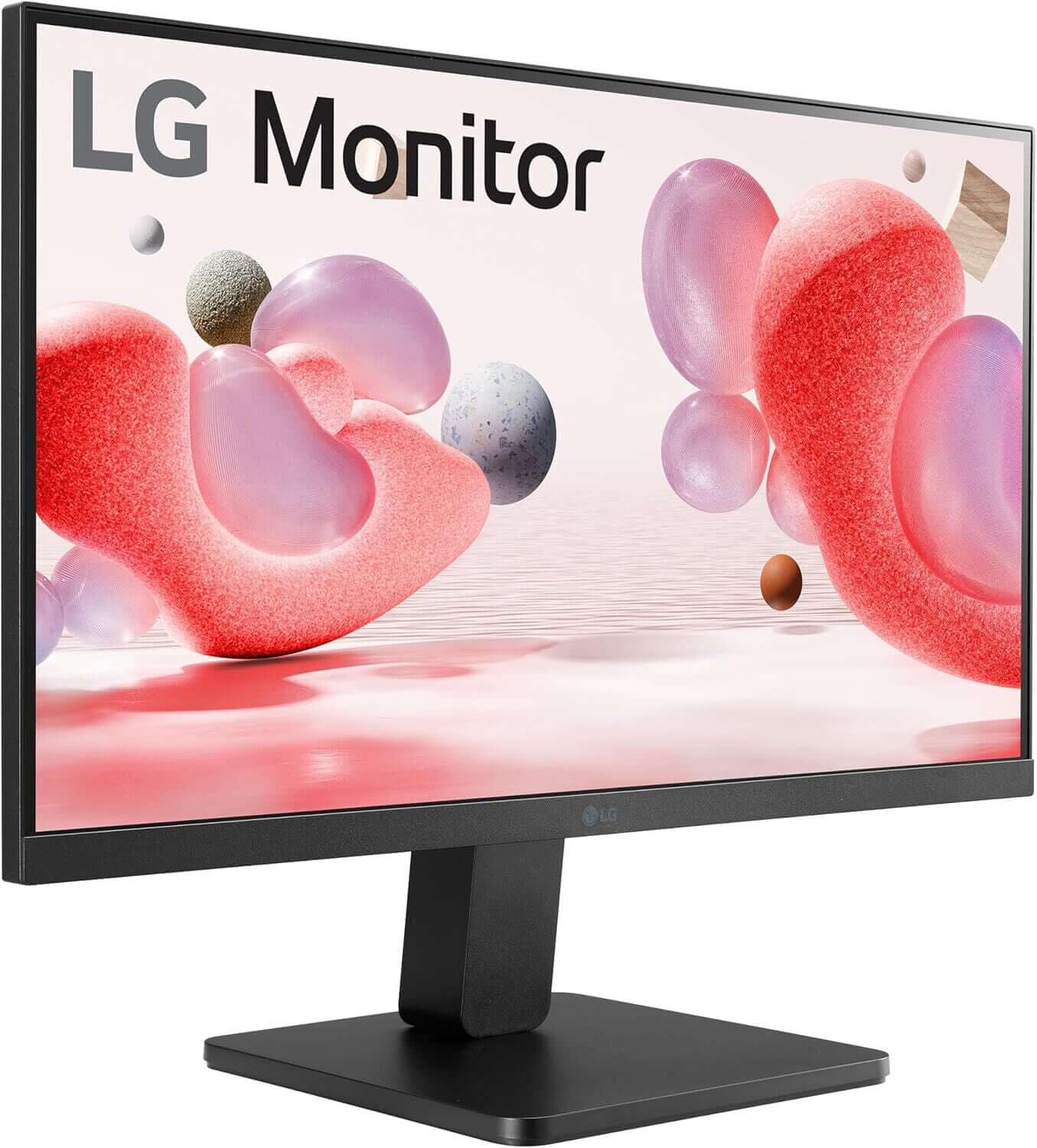 LG 22MR410 22" LED monitor showcasing vibrant colors, perfect for Full HD entertainment and productivity.
