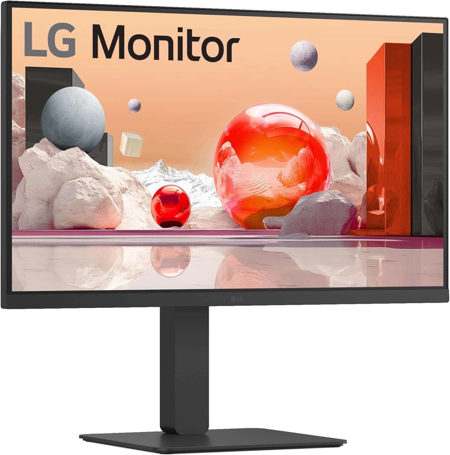 LG 27BA850-B 27" Full HD IPS Monitor showcasing vibrant graphics and modern design.