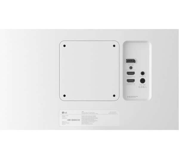 LG 27US500-W 27" 4K MONITOR UHD ULTRA HD IPS 3840 x 2160P 5MS HDR10 HDMI WHITE back panel with ports