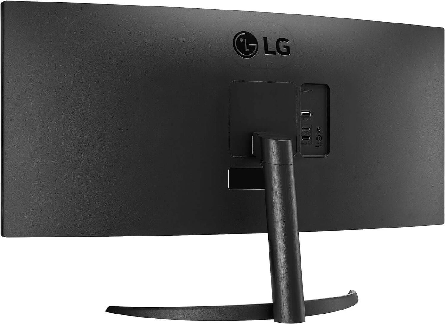 LG ULTRAWIDE 34WR50QC-B QUAD HD 1440P CURVED 34" LCD MONITOR HDMI DISPLAYPORT back view with ports