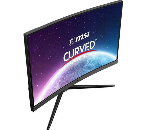 MSI G24C4 E2 24" curved gaming monitor with vibrant display and sleek design.