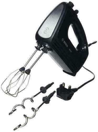 BOSCH CleverMixx MFQ2420BGB HAND MIXER MIX BEAT WHISK KNEAD 4 SPEED 400W BLACK