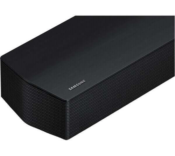 SAMSUNG HW-B750D 5.1 Wireless Soundbar showing sleek design and black finish, ideal for enhanced audio experience.