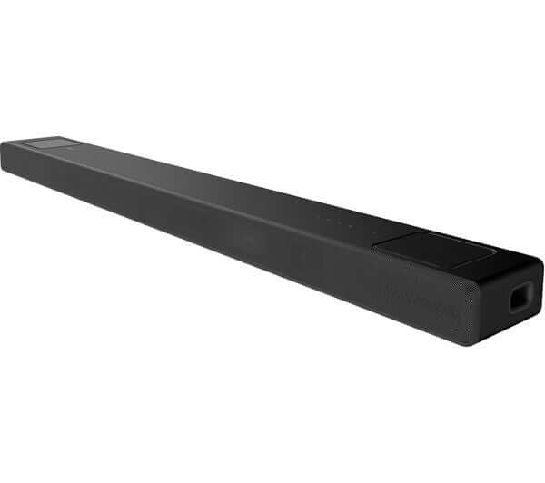 SONY HT-A5000 5.1.2 soundbar featuring a sleek black design and built-in subwoofer for immersive audio experience.