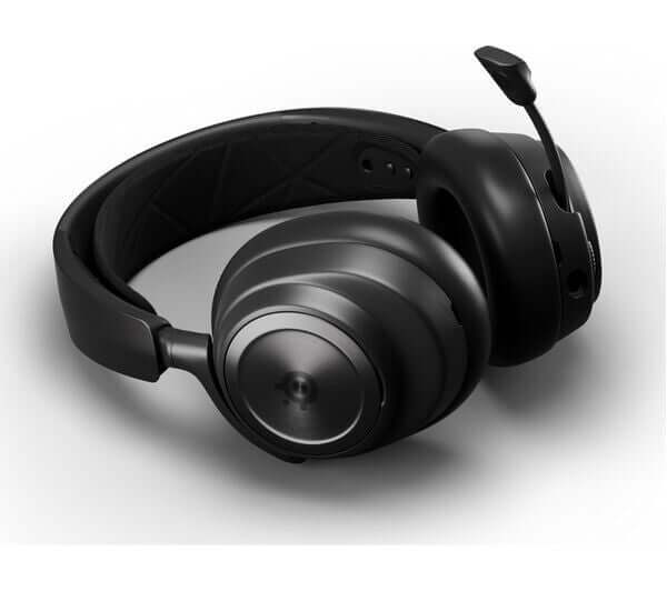 SteelSeries Arctis Nova Pro 7.1 Wireless Gaming Headset in black, designed for PC, PS4, PS5, and Switch.