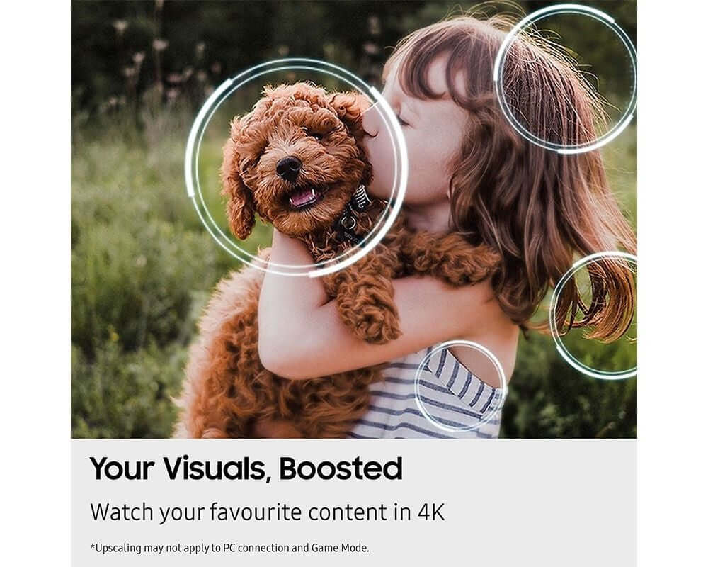 SAMSUNG Q7F2 50" QLED TV VISION AI SMART 4K UHD ULTRA HD HDR BIXBY ALEXA HDMI with visuals, boosted and 4K content.