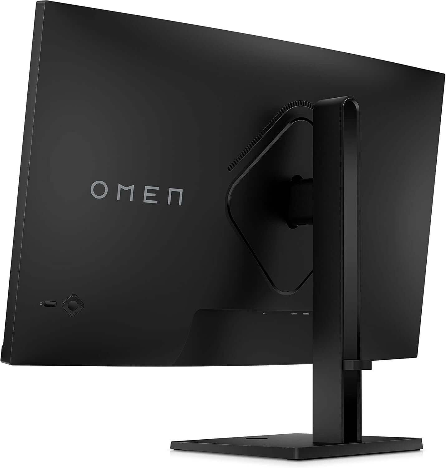 HP OMEN 32c 34" CURVED GAMING MONITOR QUAD HD 1440P 165Hz 1MS HDMI DISPLAYPORT back view with stylish design