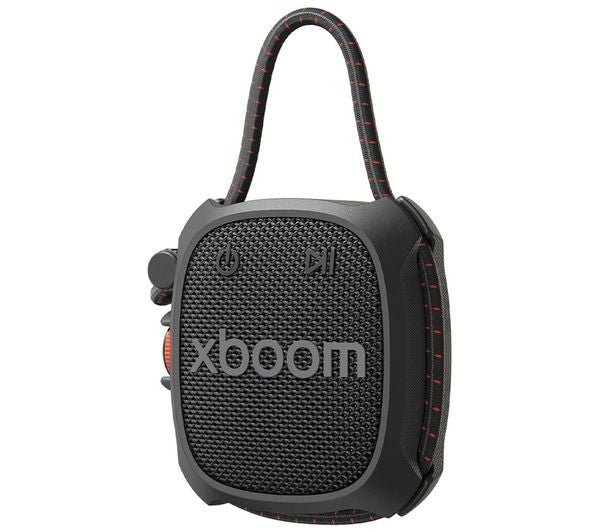 LG XBOOM ROCK PORTABLE BLUETOOTH SPEAKER WATERPROOF DUSTPROOF IP67 AUX-IN BLACK