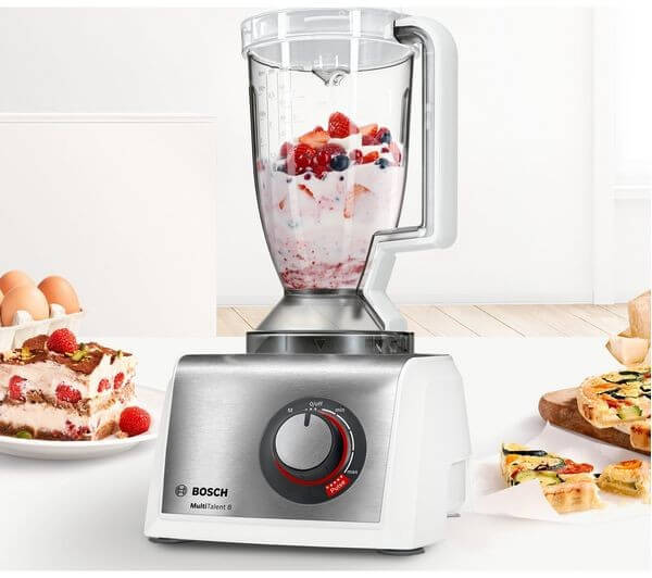 BOSCH MultiTalent8 MC812S734G FOOD PROCESSOR 1200W 3.9L VARIABLE SPEED SILVER with mixed berries