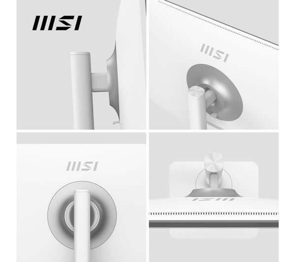 MSI MODERN MD272QXPW 27" IPS MONITOR QUAD HD 1440P 100HZ 1MS HDMI DISPLAYPORT back design and adjustment features