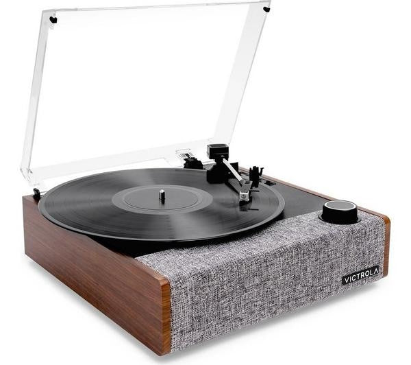 VICTROLA EASTWOOD II VTA-74 BELT DRIVE BLUETOOTH 5.1 VINYL TURNTABLE WALNUT