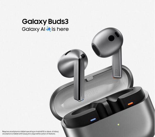 SAMSUNG GALAXY BUDS3 PRO WIRELESS NOISE CANCELLING EARPHONES SILVER SM-R630 NEW