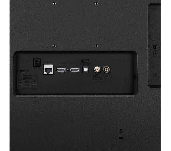 Back panel connections of LG 27TQ615S 27" SMART FULL HD LED 1080P TV MONITOR WIFI FREESAT FREEVIEW HD HDMI.