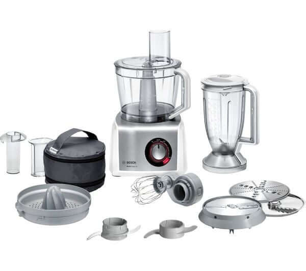 BOSCH MultiTalent8 MC812S734G FOOD PROCESSOR 1200W 3.9L VARIABLE SPEED SILVER with accessories