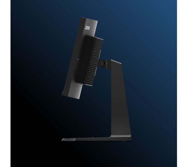 LENOVO LEGION Y34WZ-30 QUAD HD 1440P 34" LED GAMING MONITOR 1MS HDMI DISPLAYPORT side view on a sleek stand