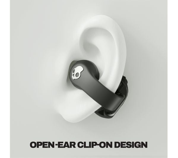 SKULLCANDY PUSH 720 OPEN EAR WIRELESS BLUETOOTH EARBUDS BLACK S4EOW-T034 NEW open-ear clip-on design