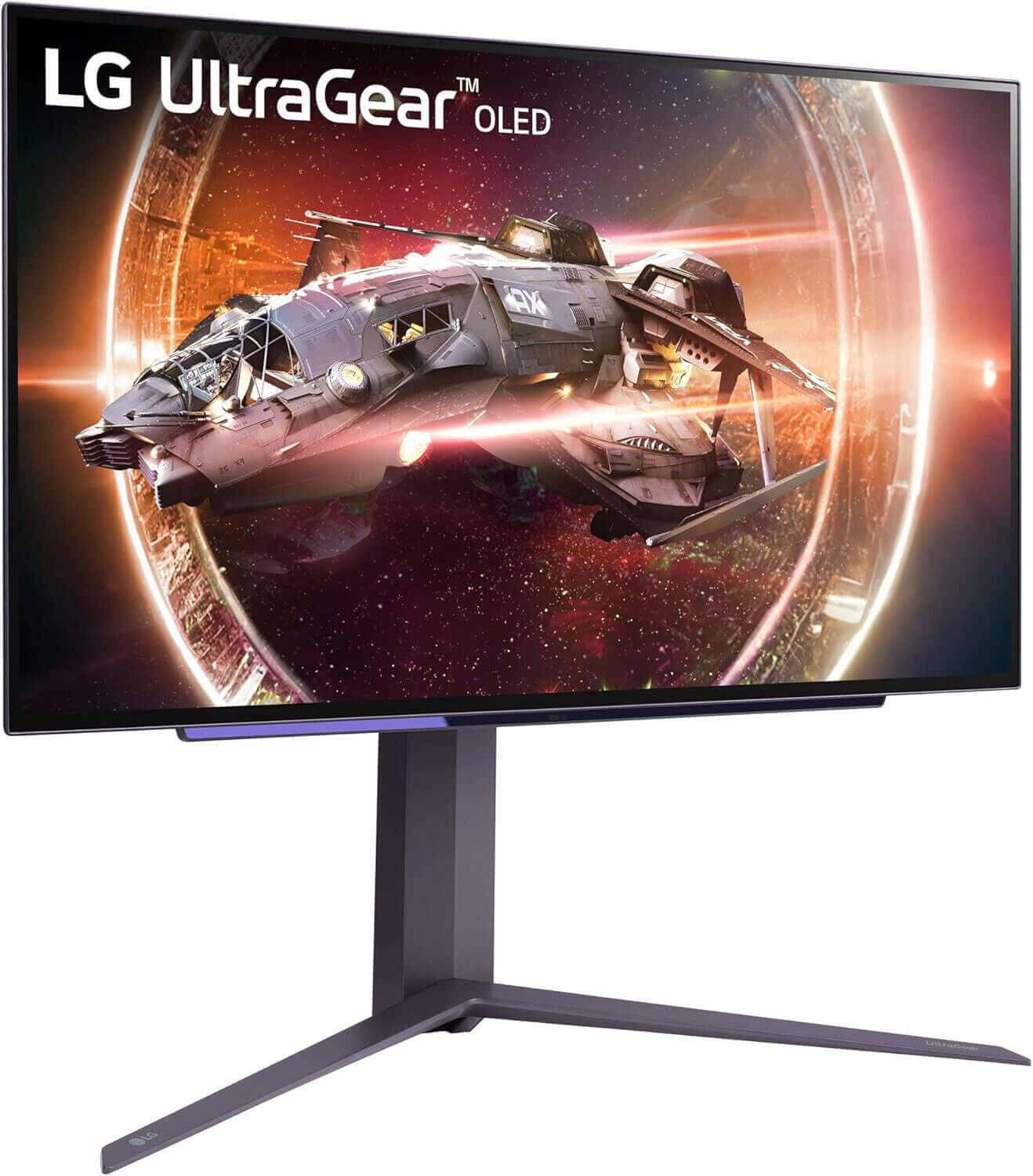 LG UltraGear OLED gaming monitor displaying vibrant graphics, ideal for immersive gaming experiences.