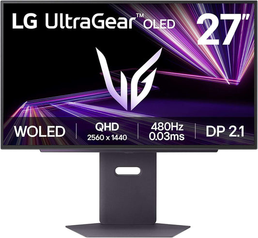 LG ULTRAGEAR 27" 27GX790A-B QUAD HD 1440P 480 Hz 0.03MS OLED GAMING MONITOR HDMI