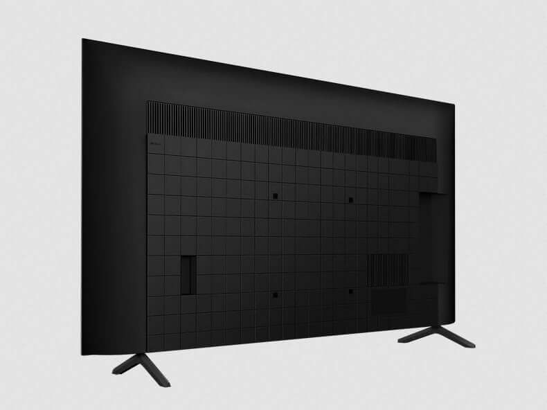 SONY 50" TV BRAVIA 3 SMART 4K ULTRA HD HDR 60HZ LED GOOGLE ASSISTANT K50S35BP back view with sleek design.