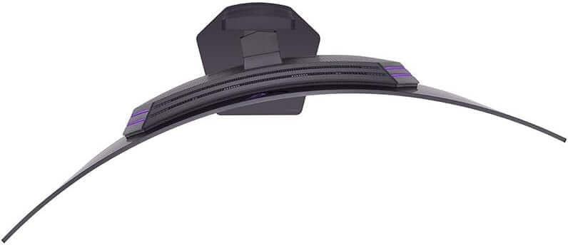 LG 45GX90SA 45" MONITOR OLED GAMING ULTRAGEAR GX9s QUAD HD ULTRAWIDE CURVED HDMI back view design