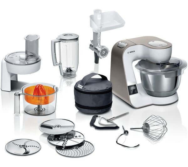 BOSCH MUM5XW40G CREATIONLINE 8 IN 1 KITCHEN MACHINE STAND MIXER 1000W CHAMPAGNE