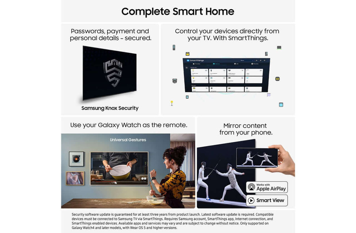 SAMSUNG QE43QN90 43" NEO QLED 4K MINI LED VISION AI SMART HD TV BIXBY ALEXA HDMI